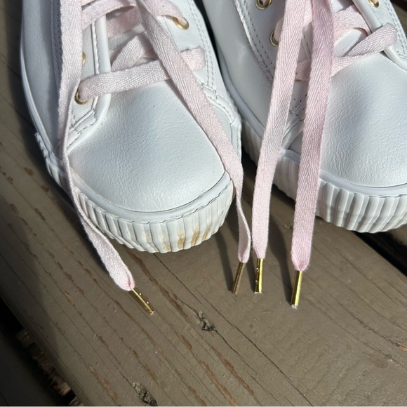 KEDS White Leather Triple Up Platform Lace Up Sneakers | Size 10 / EU 41 - Picture 7 of 14
